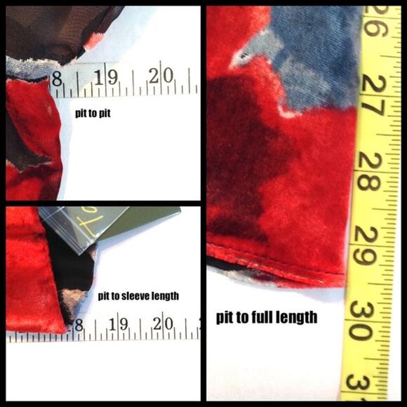 Taylor Dress Women 6 Floral NWT Red Black Cocktail Romantic Evening Party Knee - Picture 5 of 5